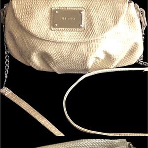 Nine West croc textured flap bag crossbody